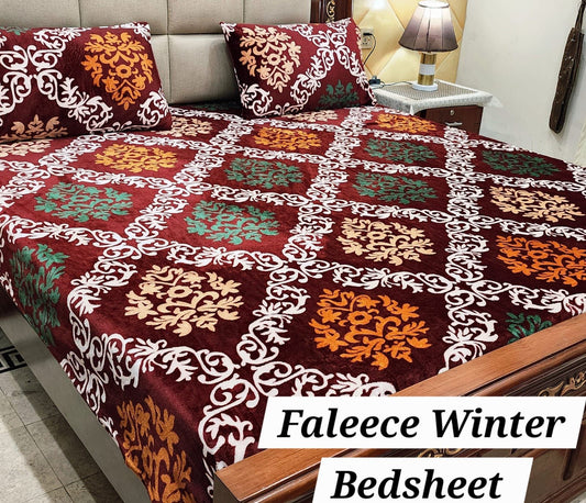 3PCS FLEES BEDSHEET [multi]