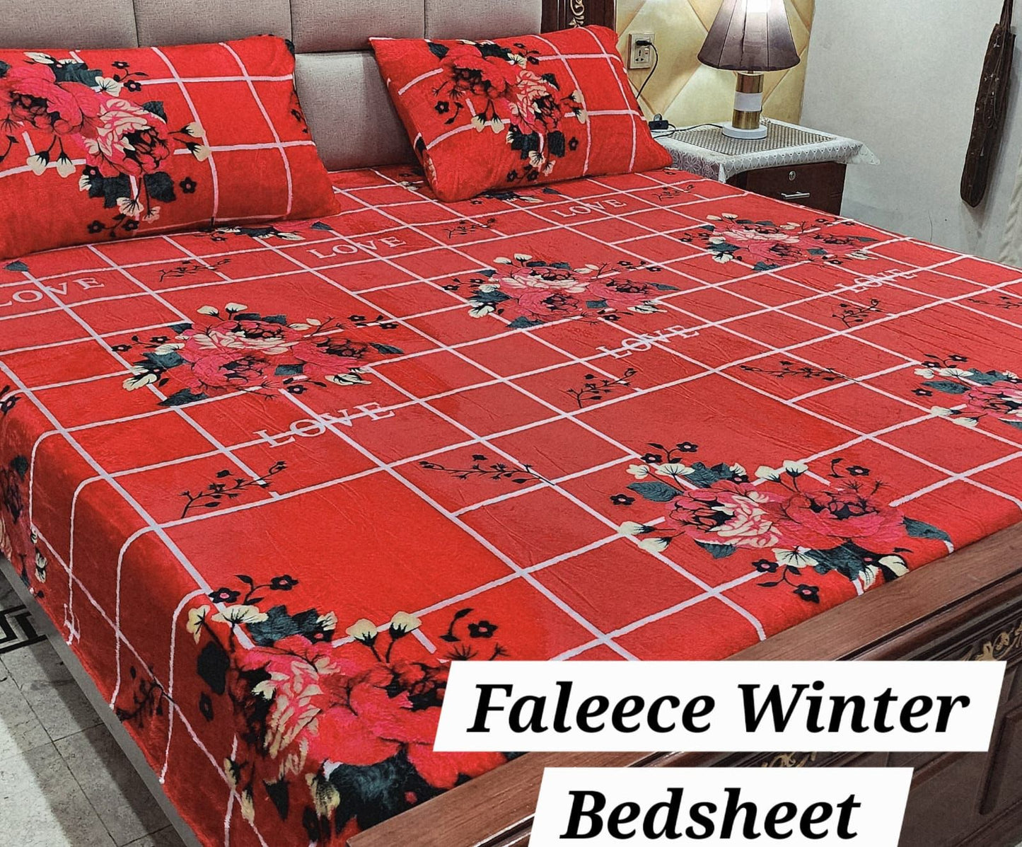 3PCS FLEES BEDSHEET